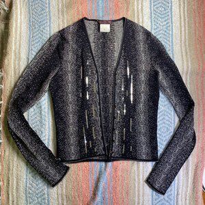 RARE - John Galliano Sequin Black Cardigan